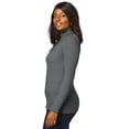 thumbnail image 3 of Jessica London Women's Plus Size Ribbed Cotton Turtleneck Sweater, 3 of 4