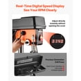 thumbnail image 3 of KFFKFF 12-Inch Benchtop Drill Press, 6.2 Amp, 1 HP Bench Drill Press, 530 to 3140 RPM Variable Speed, 0-45° Tilting Worktable, 3 of 9