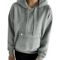 thumbnail image 3 of Diufon Hoodies for Women Long Sleeve Lightweight Pullover Sweatshirts Fall Winter Warm Tops with Pockets, 3 of 9