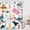 A Ocean, variant on Kids Shower Curtain 72Wx84H Extra Long Ocean Cute Cartoon Whale Funny Kid Bathroom Decor Nursery Boys Girls Underwater Coastal Submarine Fish Animal Bath Curtain Fabric Polyester 12 Pack Hooks