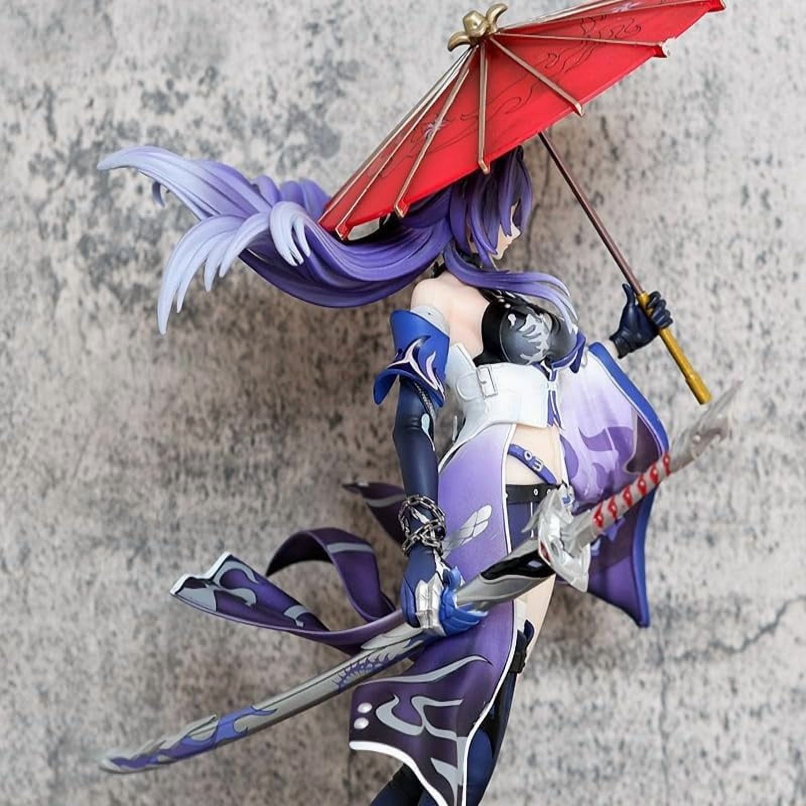 HuangQuan Figure Fighting Standing Raiden Bosenmori Mei Anime Figures 30cm/11.8inch PVC Character Action Model Figure Statue Ornament Gifts (b)
