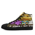 thumbnail image 3 of Autism Awareness Halloween High Top Canvas Shoes Sneakers Black Size 4.5, 3 of 7