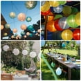 thumbnail image 7 of Uxcell 3Pcs Round Paper Lanterns Paper Lantern Party Decorations Fruit Green 12 inch, 7 of 7