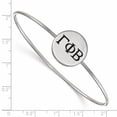 thumbnail image 2 of Sterling Silver Official Licensed Greek Sororities Gamma Phi Beta (???) Enameled Slip-on Bangle, 2 of 5