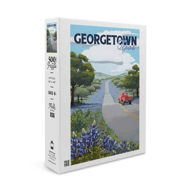 Texas, and Highway (19x27 inches, Premium 500