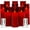 Red, variant on Flickering Flameless Candles,Battery Operated Real Wax LED Pillar Candles with Remote Control and Timer,with Embedded Star String,Set of 9 (Black)