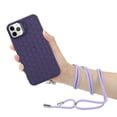 thumbnail image 2 of ELEHOLD for iPhone 14 Magnetic Stand Case with Detachable Lanyard Strap Honeycomb Heat Dissipation Compatible with Mag Safe Charging Lens Frame Kickstand Anti-Lost Protection Cover,Purple, 2 of 5