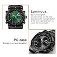thumbnail image 3 of SKMEI Mens Wrist Watch, Waterproof Military Analog Digital Watches with LED Multi Time Chronograph, Stainless Steel Business Quartz Watches for Men, 3 of 9