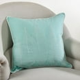 thumbnail image 3 of Saro Stitched Leaf Cotton Throw Pillow, 3 of 3