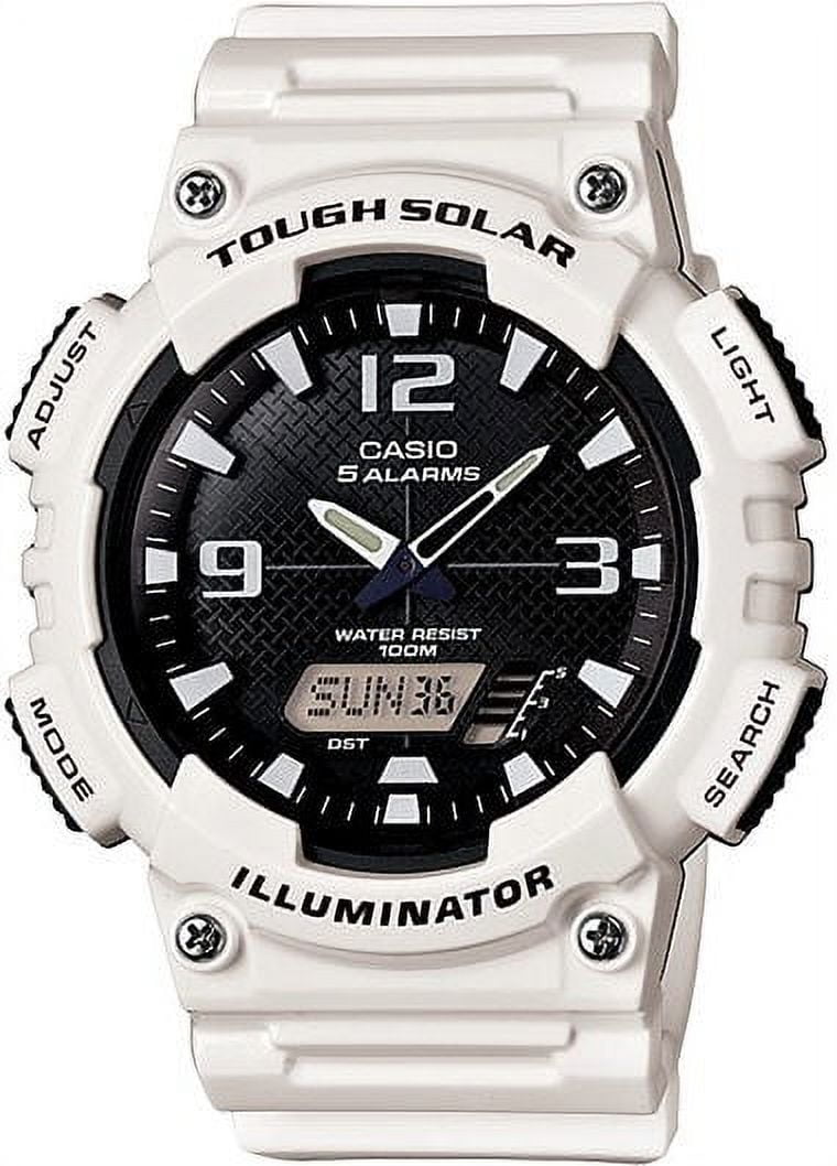 Casio Men's G-Shock Analog-Digital Tough Solar Watch, White