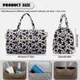 thumbnail image 7 of Garronmavis Cow Print Large Quilted Duffle Bag for Women,Overnight Travel Carry On Bag with Zipper Pocket Luggage Sleeve Quilted Travel Bag for Gym, Work, 7 of 7