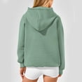 thumbnail image 6 of Women's Long Sleeve Hoodie Pullover with Pocket Oversized Streetwear Casual Cotton Sweatshirt for Fall and Winter, 6 of 8