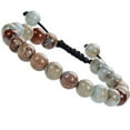 thumbnail image 1 of Pulseras de macramé ajustables unisex con cuentas de cristal de piedras preciosas de poder curativo natural de 8 mm Xemadio LRWJ274-25, 1 of 1