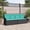 Black, variant on vidaXL Garden Bench with Cushion Black and Turquoise Poly Rattan