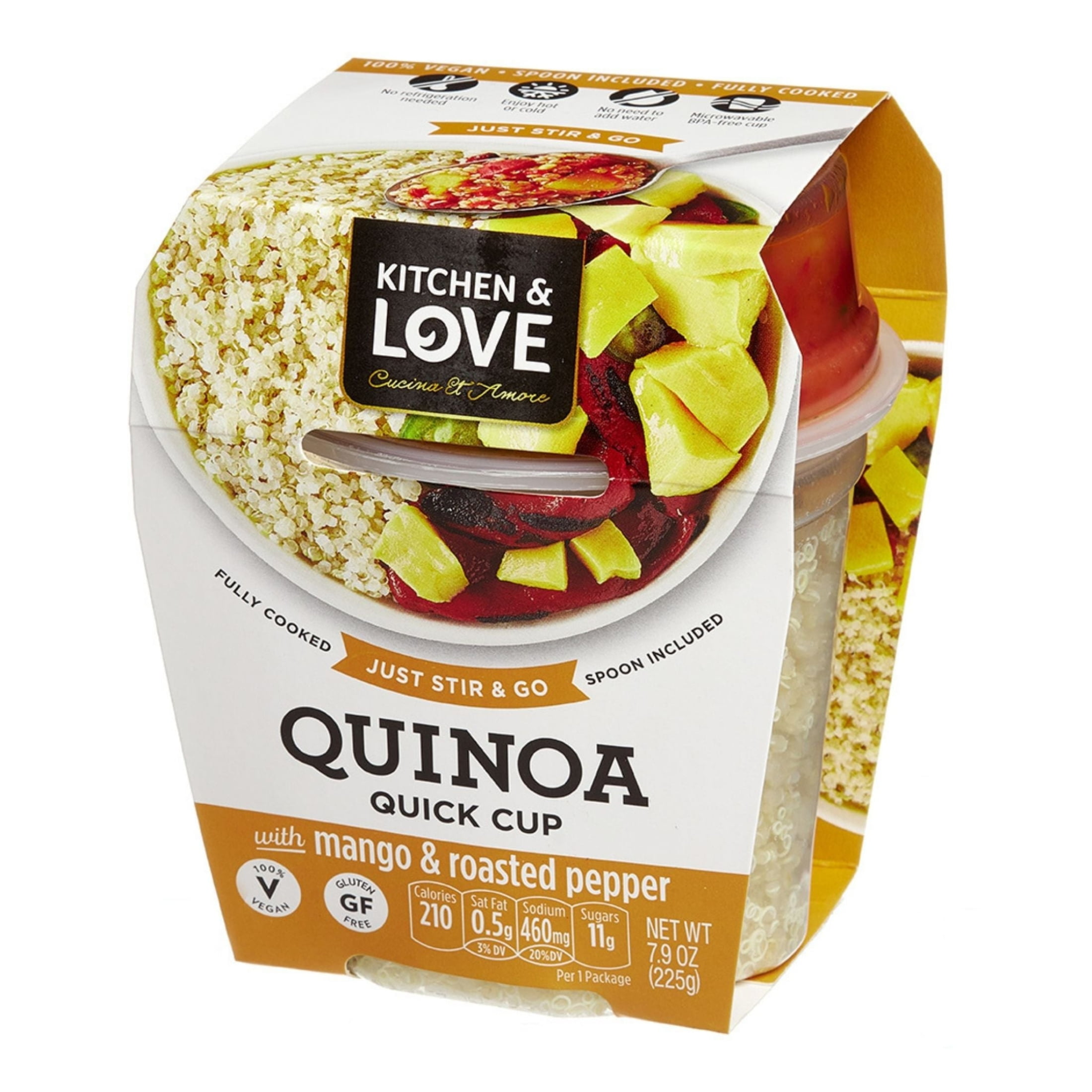 (2 pack) Kitchen & Love RTE Quinoa Meal - Mango & Red Pepper 7.9oz