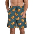 thumbnail image 1 of Balery Hot Dog 6 Traje de Baño Estilo Hawaiano para Hombre, Shorts de Secado Rápido con Bolsillos-3X-Large, 1 of 6