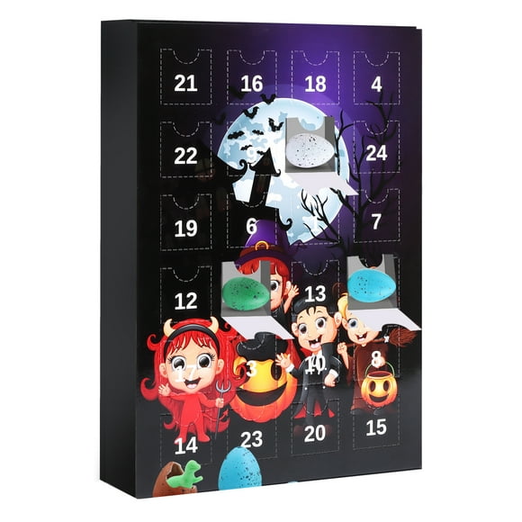 Halloween Doll Advent Calendar Contains 24 Gifts, Halloween Horror Figures Advent Calendar, Halloween Countdown Calendar With Surprise Toys