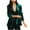 B Green, variant on VEKDONE 2025 Clearance Womens Velvet Blazer Cozy Lightweight Outerwear Retro Buttons Long Sleeve Pokets Jacket Cardigan Coat Office Blazers