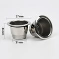 thumbnail image 5 of Reusable stainless steel cup coffee box coffee machine filter compatible coffee capsules (2 Cups+100 Lids), 5 of 8