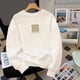 thumbnail image 4 of Sudaderas con capucha de manga larga informales, jerséis de algodón puro con estampado de dibujos animados, sudaderas de cuello redondo a la moda, Otoño e Invierno, 4 of 4
