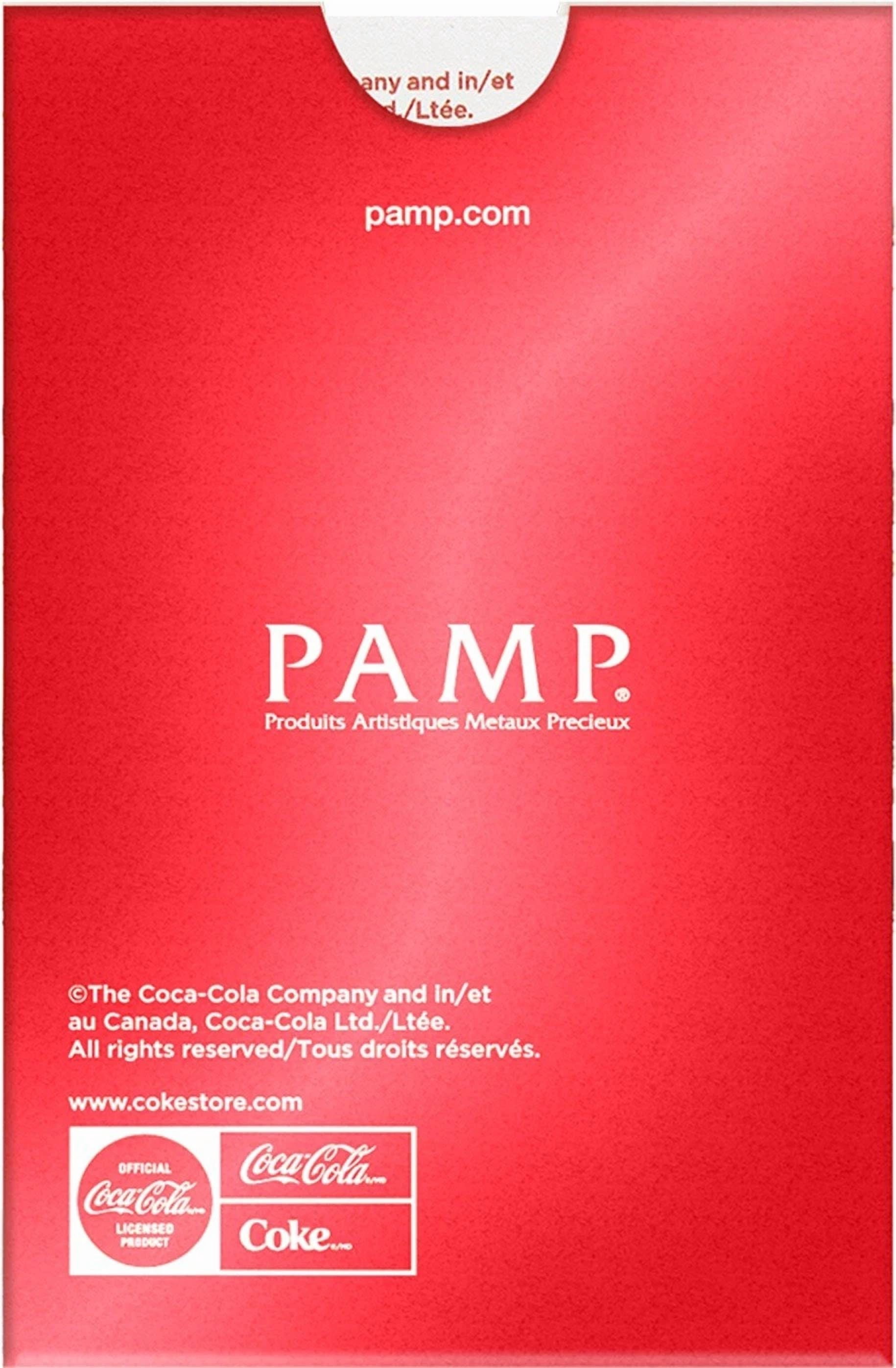 1 Gram Gold Bar PAMP Coca-Cola Valentine’s Love Bar .9999 Fine In Assay
