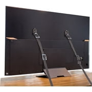 Cunina TV & Furniture Anti-Tip Safety Lock Anchor for Flat Screens, Black, 2 Pack