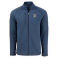 thumbnail image 2 of Men's Cutter & Buck Heather Navy Boston Red Sox Peshastin Eco Fleece Recycled Raglan Full-Zip Jacket, 2 of 3