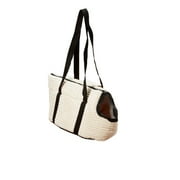 Iconic Pet Luxury Totez Pet Carry Bag, Cream, Medium