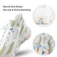 thumbnail image 7 of Aesthetic Green Beige And White Vertical Walking Shoes for Men Woman Lightweight Tennis Fashion Elastic Sports Shoes Cushion Basketball Shoes, 7 of 7