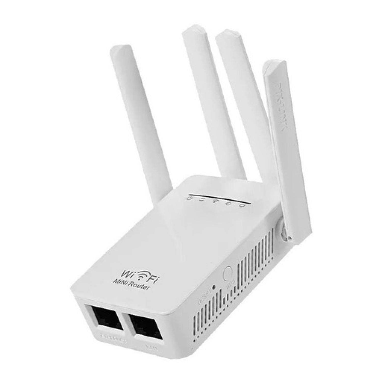 Amplificador Repetidor Señal Wifi 300 Mbps Con 4 Antenas