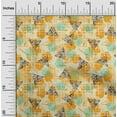 thumbnail image 1 of oneOone Cotton Silk Pale Yellow Fabric Geometric Sewing Craft Projects Fabric Prints By Yard 42 Inch Wide, 1 of 4