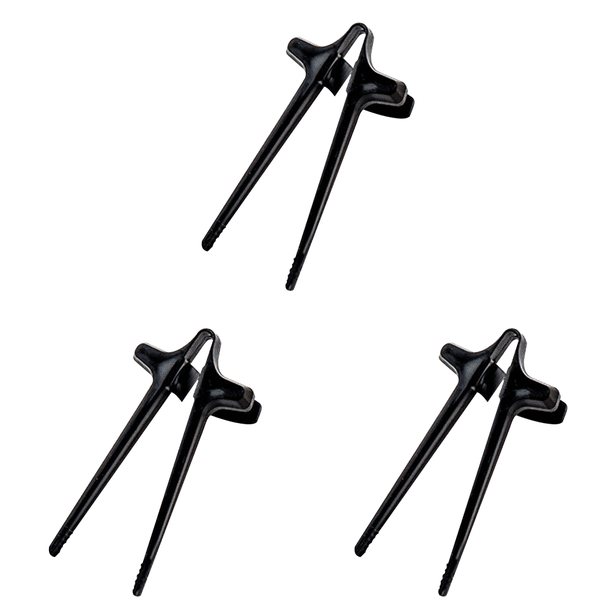 Palillos para dedos - Patatas fritas para dedos Clip para refrigerios para jugadores (negro)