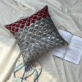 thumbnail image 5 of Cushion Covers, Throw Pillows For Couch, Decorative Pillow Covers 18x18 inch (45x45 cm) Grey, Silk Throw Pillow Covers, Handmade Pillow Covers, Modern, Ombre Pattern - Cranberry Space, 5 of 12