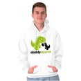 thumbnail image 3 of Fathers Daddysaurus Trex Dinosaur Dad Hoodie Hooded Sweatshirt Men Brisco Brands S, 3 of 6