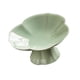 thumbnail image 3 of Cuenco de cerámica con base en forma de loto para aperitivos, postres y tartas. verde cian, 3 of 9