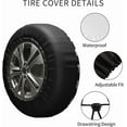 thumbnail image 4 of Three Funny Raccoon Green Sunglasses Showing Rock Animals Spare Tire Cover Protectors Tire Wheel Cover for Trailer Rv SUV Truck Travel Accessories 15 inch, 4 of 10