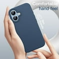 thumbnail image 3 of JETech Liquid Silicone Case for iPhone 16 6.1-Inch, Silky Soft Touch Full-Body Protective Phone Case, Anti-Scratch Shockproof Cover with Microfiber Lining (Navy Blue), 3 of 6