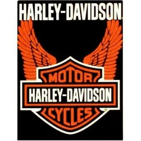 Amazon.com: Super Soft Plush Classic Black Harley Davidson ...