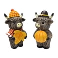 thumbnail image 4 of 2 Estatuas de de las Tierras Altas Otoñales con Calabaza, Gnomos de Arce y Centro de Mesa Moderno. Figura de para Halloween, Ideal para Esta, 4 of 9