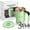 Green, variant on Electric Coffee Mug with a Built-In Lcd Thermometer, Electric Self Stirring Mug with Lid, Perfect for Brewing Coffee, Milk, Cocoa, Etc