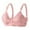 Pink, variant on Women Comfortable Middle Age No Steel Rim Adjustment Gathering Bra, 38, Khaki