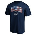 thumbnail image 2 of Men's Navy Golden State Warriors Banner Wave T-Shirt, 2 of 3