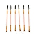 thumbnail image 1 of Shisuyan Pinceaux de Maquillage pour les Yeux Roses 6 Pcs 16x0.39 Pouces Design Double Embout, 1 of 8