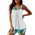 thumbnail image 6 of UTSJKR Tankini Swimsuits for Women High Waisted Tummy Control Two Piece Bathing Suits Swim Tank Top Boy Shorts Swim Suits Multicolor XXL, 6 of 6