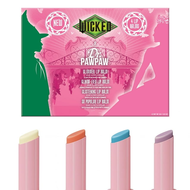 Set de 4 unidades de bálsamo labial Dr. PawPaw Glinda Wicked Balm Collection