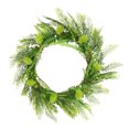 thumbnail image 3 of Guirnalda Planta falsa Hojas de helecho Guirnalda Decoración verde Decoración colgante Colgador de puerta de boda Blanco tholdsy HA9069-01B, 3 of 6
