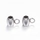 thumbnail image 1 of Tarnish Resistant 304 Stainless Steel Tube Bails Loop Bails Oval Stainless Steel Color 7x5x4mm Hole: 2mm Inner Diameter: 2mm, 1 of 2