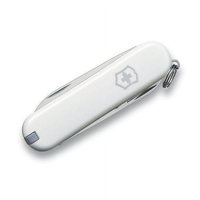 Victorinox Swiss Army Classic SD Couteau de Poche, Blanc, 58 mm