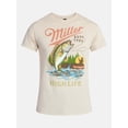 thumbnail image 5 of Miller Men's and Big Men's High Life Fishing Graphic Tee, Sizes S-3XL, 5 of 5