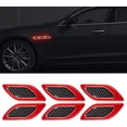 thumbnail image 1 of 6 uds pegatinas reflectantes 3D pegatinas para parachoques de capó de coche pegatina reflectante de visibilidad nocturna de alta intensidad para coche SUV (rojo) brillar  Electrónica, 1 of 5